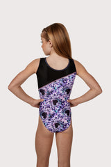 Plum Summer Love Asymmetrical Sport Mesh Leotard